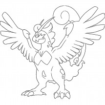 Pokémon Tornadus Therian Form coloring page