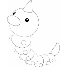 Pokémon Weedle coloring page