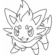 Pokémon Zorua coloring page