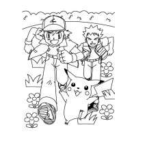 Coloriage Ash and Brock
