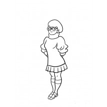 Coloriage Velma Dinkley