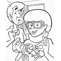 Coloriage Shaggy and Velma