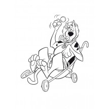 Coloriage Scooby-Doo the baby