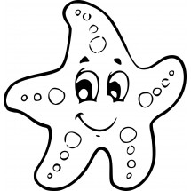 Coloriage Funny starfish