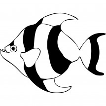 Coloriage Striped fish