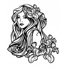 Coloriage Women tattoos #3