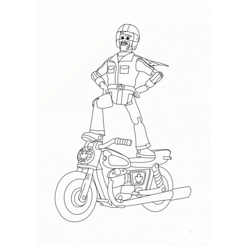Toy Story 4 Duke Kaboom Coloring Page