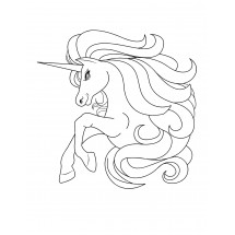 Coloriage Warrior unicorn