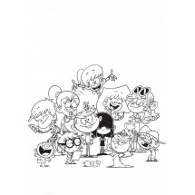 Coloriage The Loud Family